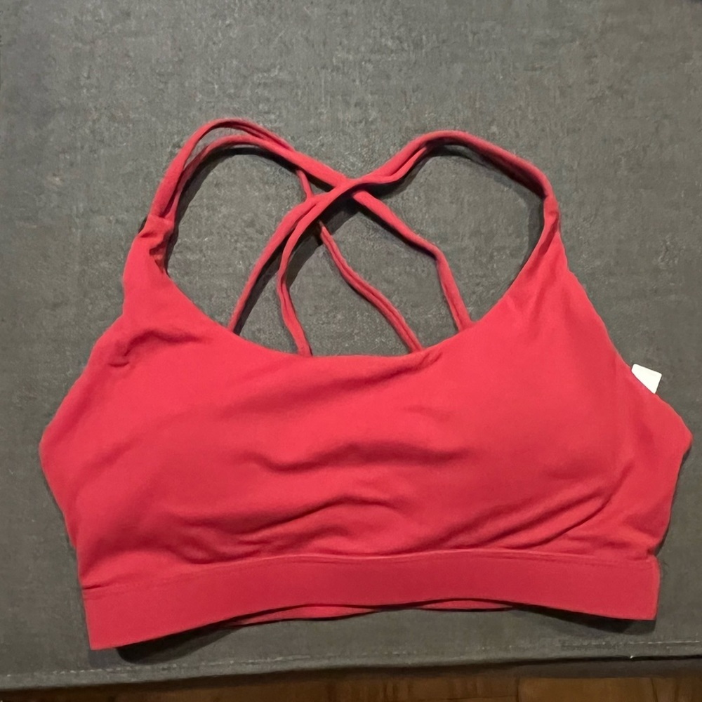 Red Sports Bra. Size XS